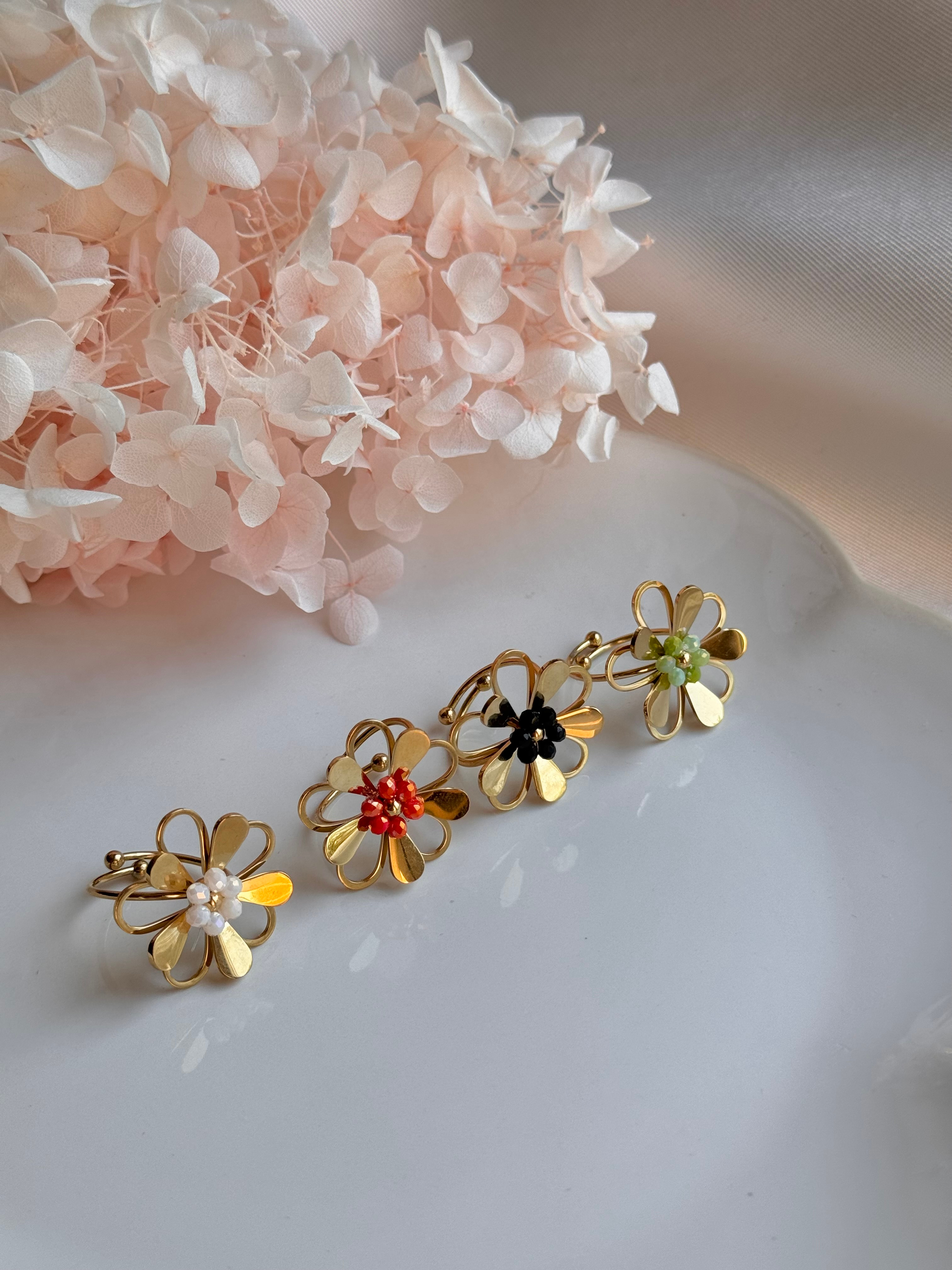 Anillo MARGARITAS DE COLORES
