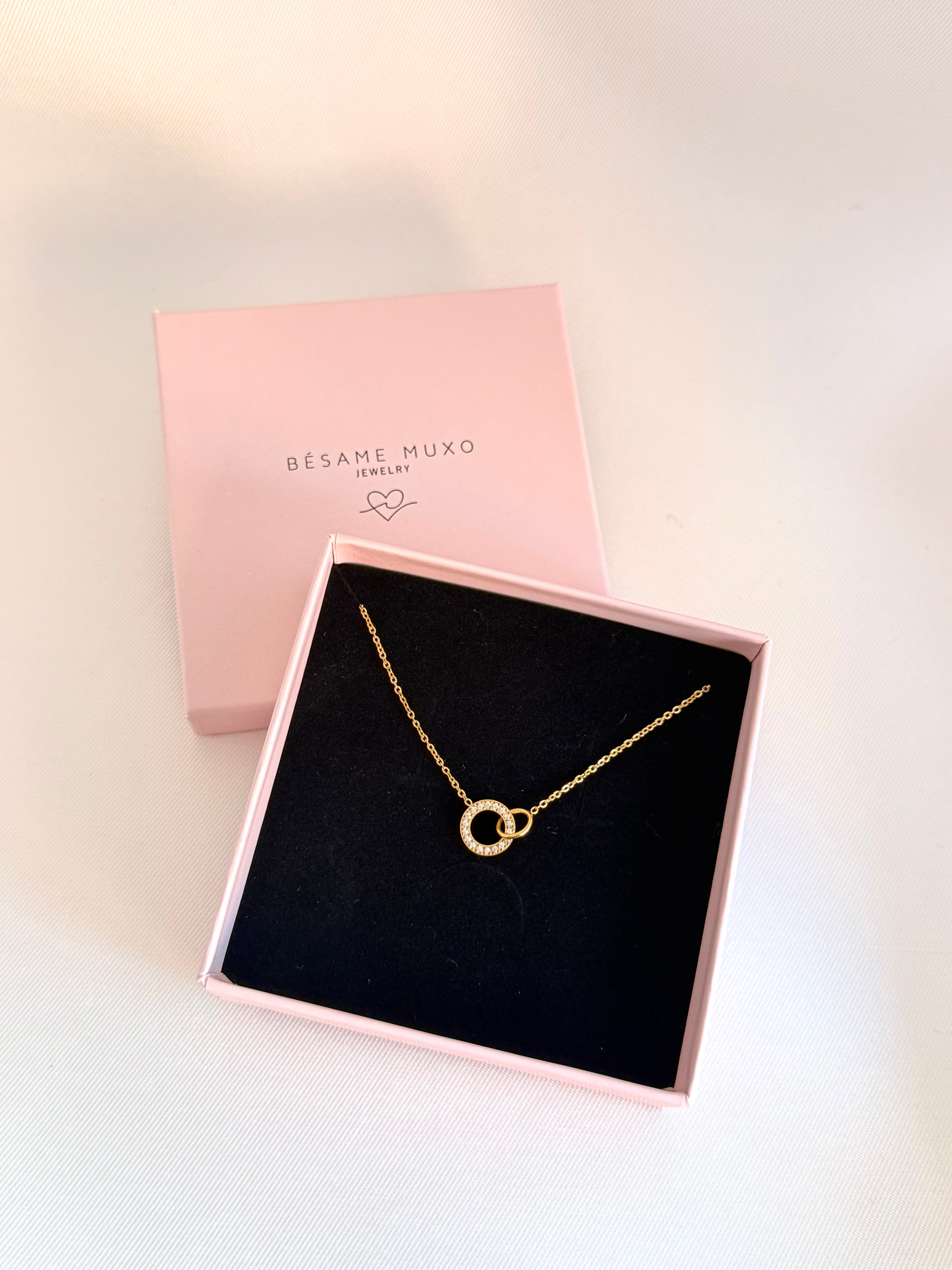 COLLAR AMISTAD CIRCONITAS ORO BODA