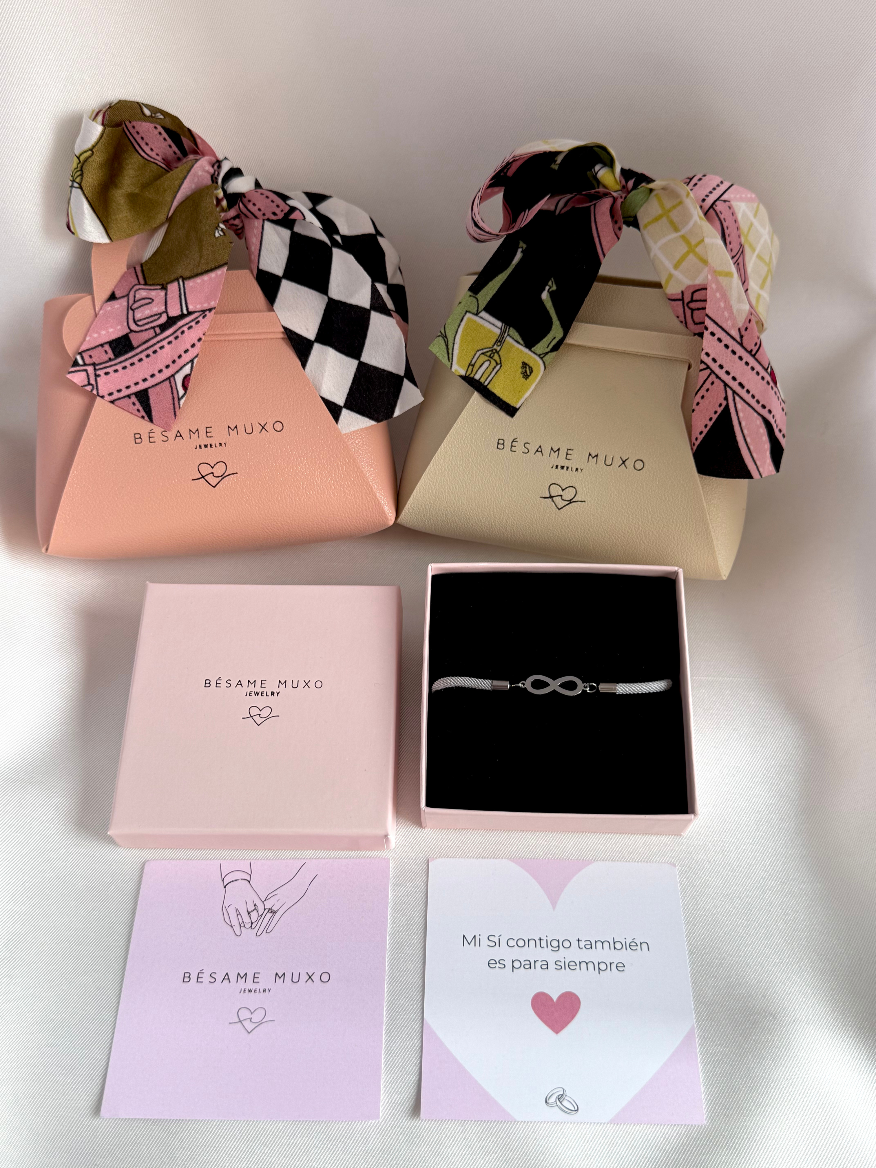 PULSERA INFINITO CON CORDÓN BODA