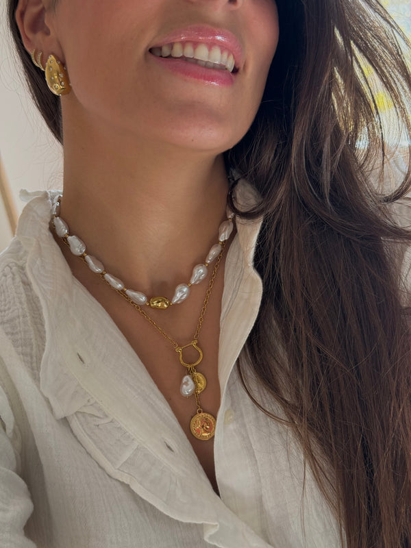 Pack Collar Perlas + collar Florencia