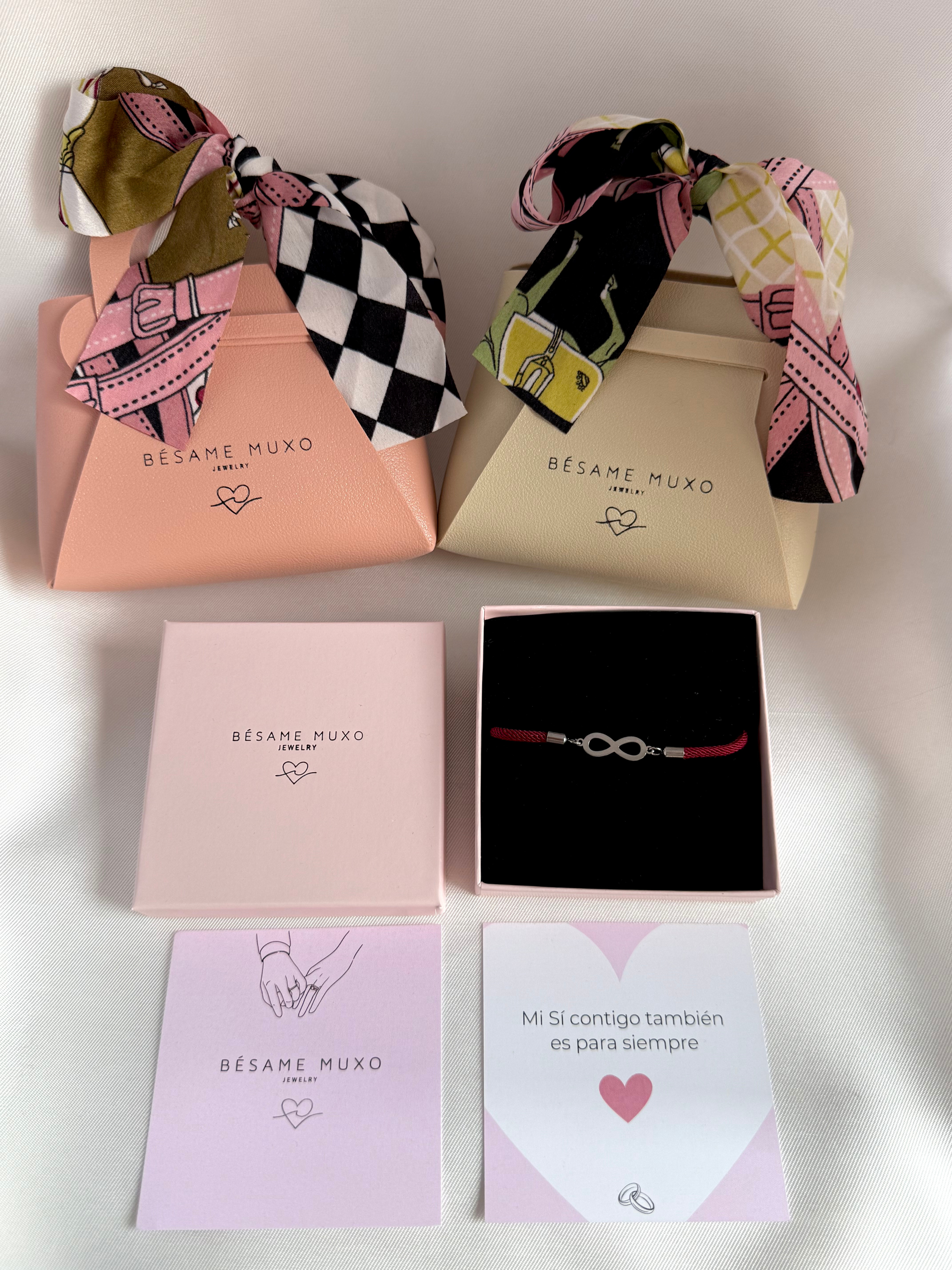 PULSERA INFINITO CON CORDÓN BODA