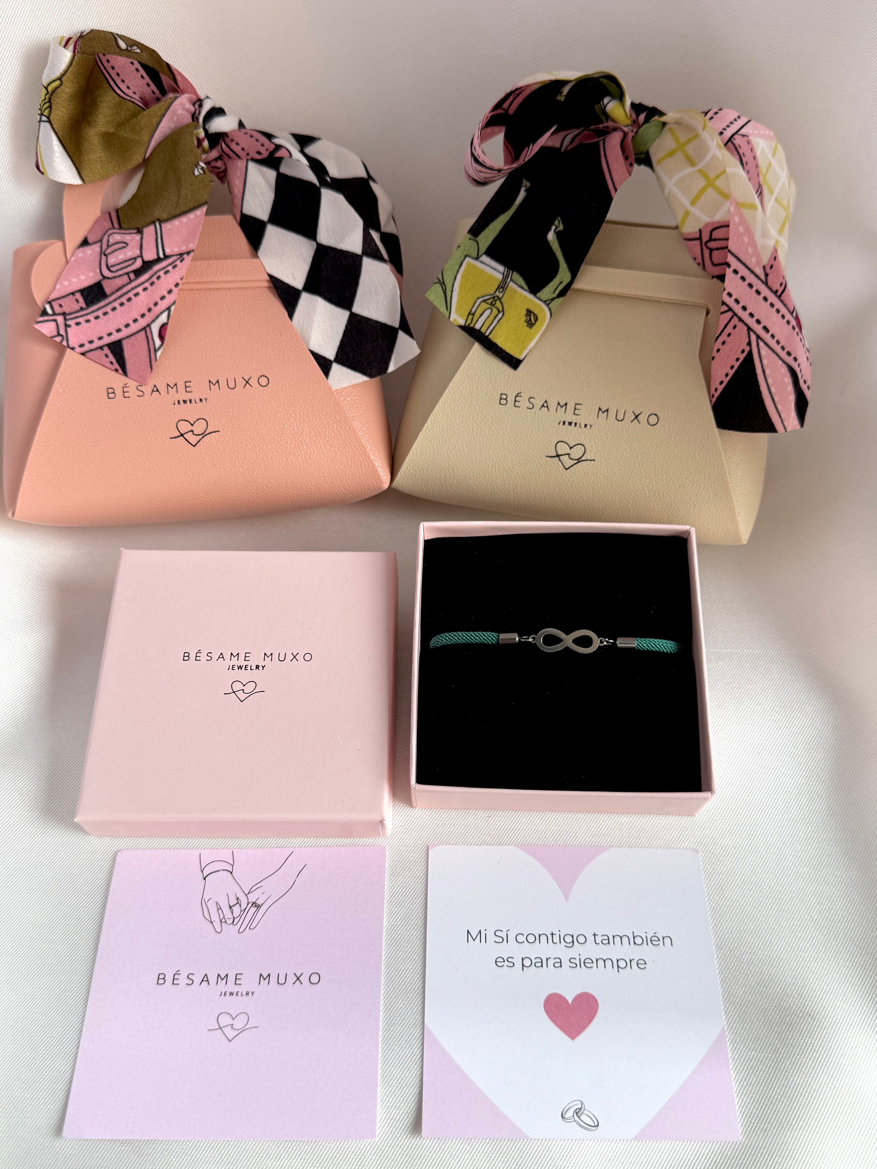 PULSERA INFINITO CON CORDÓN BODA