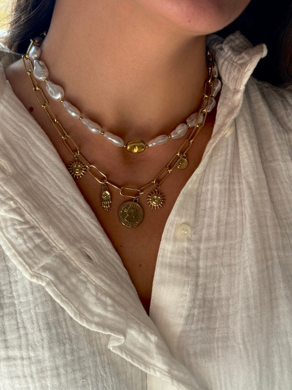 Pack collar Perlas + collar Atenea