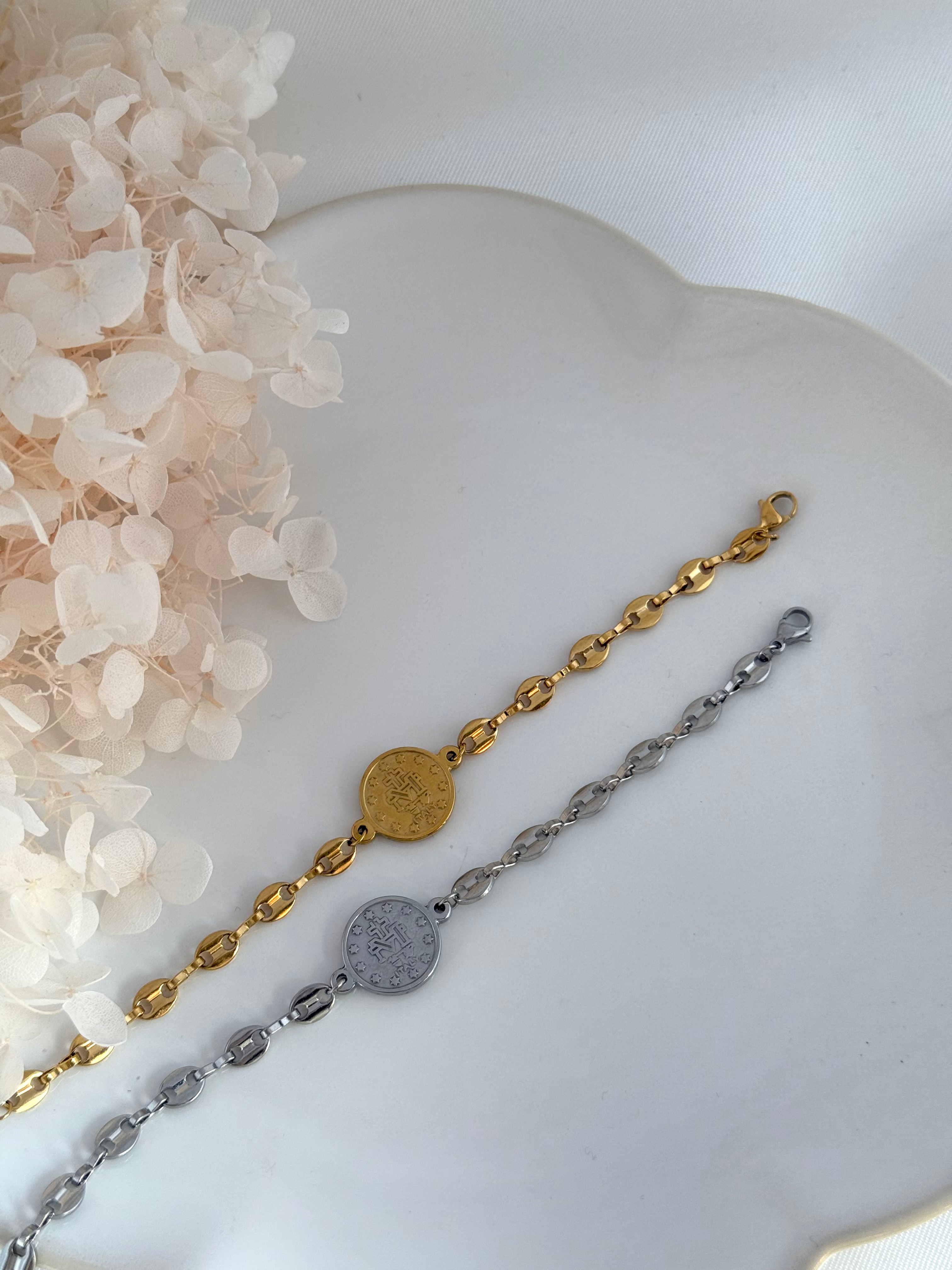 Pulsera VIRGEN DEL CARMEN CON ESCAPULARIO